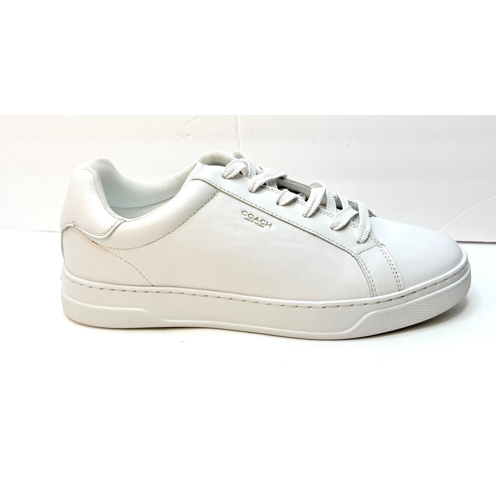 COACH Men's High Line Leather Sneaker
Optic White Size 12D NWT/BOX - Picture 4 of 10